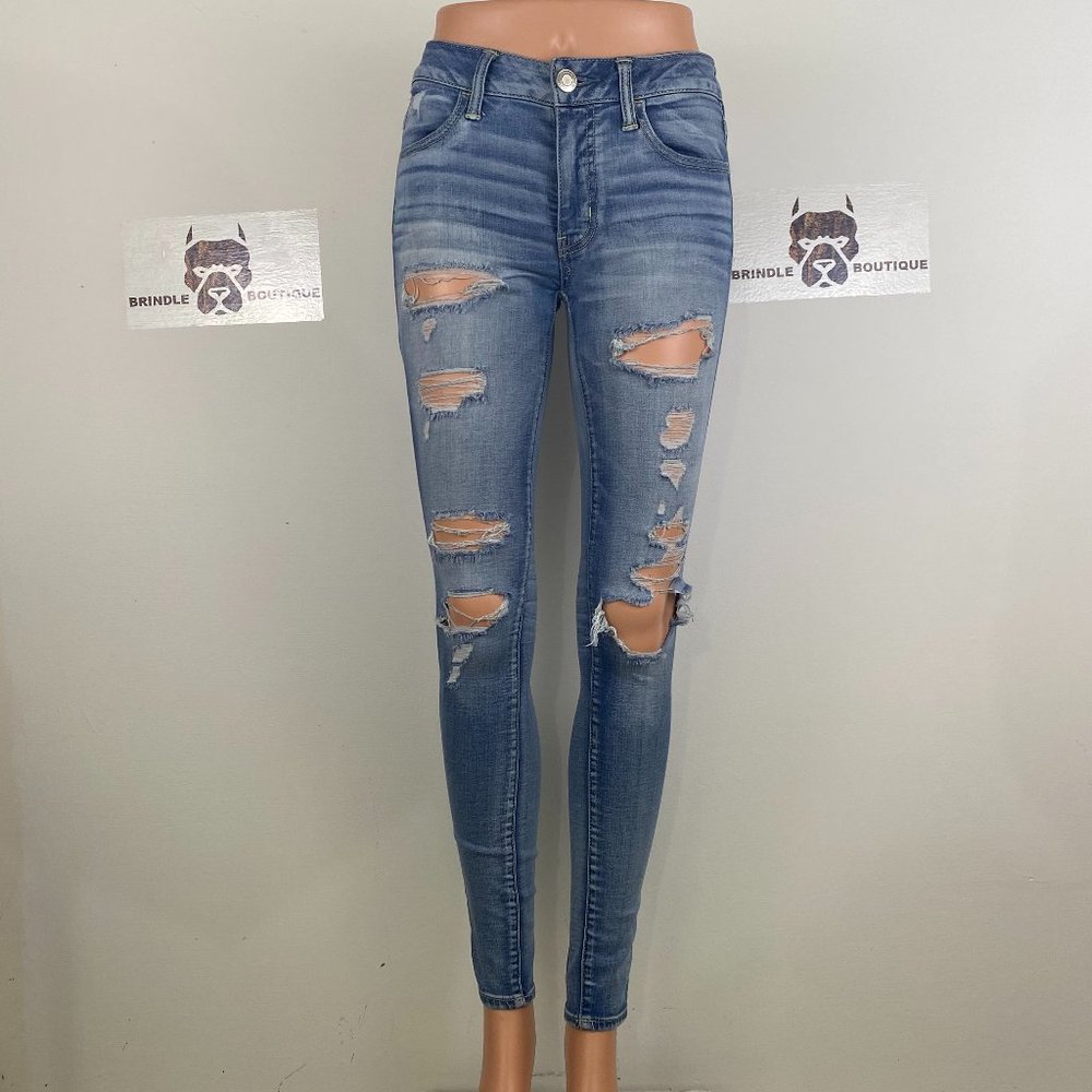 American Eagle Super Super Stretch Jegging size 2 ( excellent ) - Picture 2 of 7